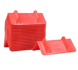 12" Plastic Corner Protector - With 8" Sides - 20 Pack